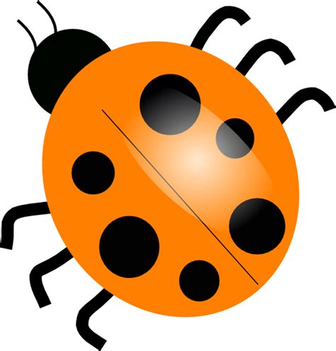Orange Ladybugs Clip Art At Vector Clip Art Online Royalty