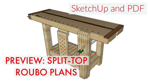 Workbench plans for free pdf get the best rated woodworking guide with over 16 000 woodworking plans included. Split-Top Roubo Plans Preview - YouTube