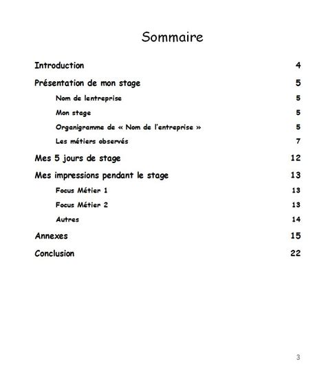 Exemple De Rapport De Stage Dobservation 3Ème Powerpoint Simon Watson