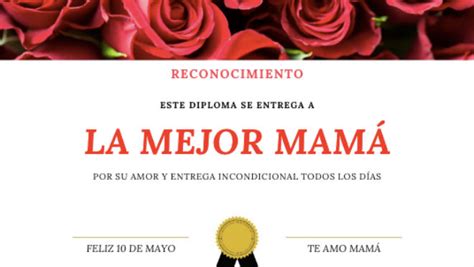 Diploma Para Mamá En Pdf Para Imprimir Unión Edomex