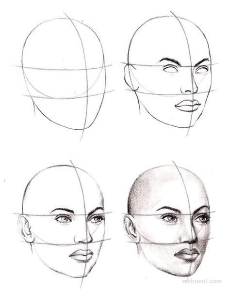 How To Draw A Face Step By Step Drawings And Video Tutorials