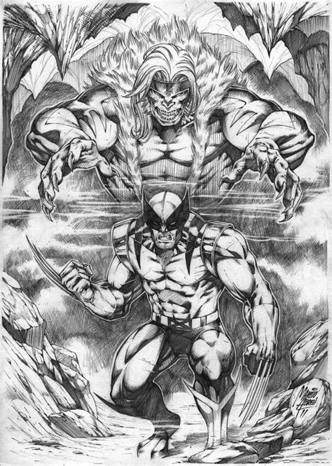 Sabretooth Vs Wolverine By Marcioabreu7 On Deviantart