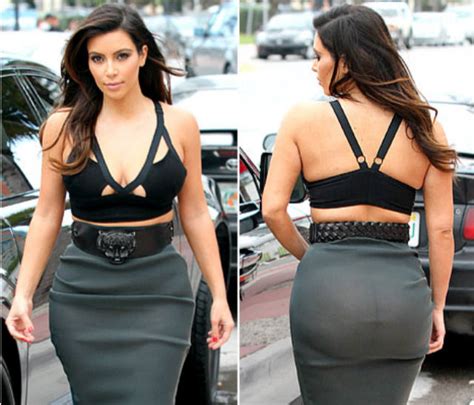 kim kardashian puts ass on display in see through skirt