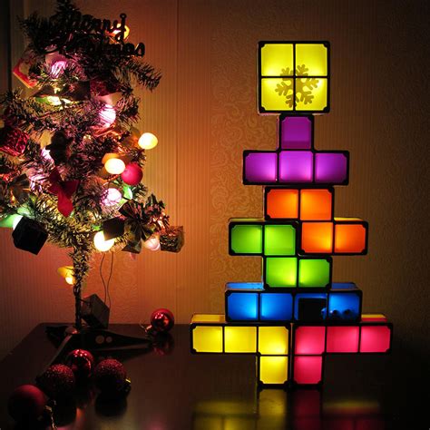 With their bright settings, they make excellent. diy tetris puzzle novelty led night light stackable led desk table lamp constructible block kids ...