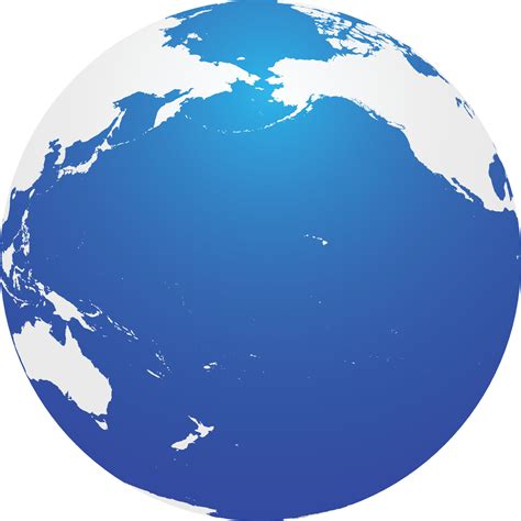 Map Of Globe Of Pacific Ocean Blue 6688452 Vector Art At Vecteezy