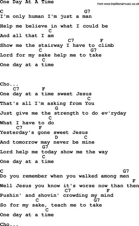 One Day At A Time Sweet Jesus Sheet Music Free