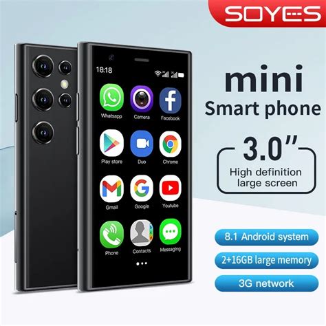 Soyes S23 Pro Android 81 Mini Smartphone 30 Inch Dual Sim Ram 2gb Rom 16gb Wifi Bluetooth Fm