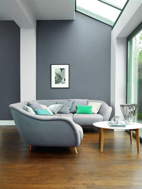 Wohnzimmer Grau - In 55 Beispielen erfahren, wie das geht Tolle wandfarben ideen einzigartige gestaltung.