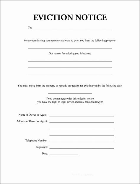 How much notice is required for eviction? 10 Eviction Notice Online for Free - SampleTemplatess ...