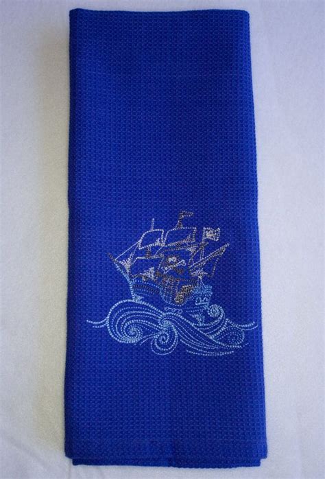 Pirate Ship Kitchen Towel By Youhungthemoon On Etsy 1200 Jolly Roger