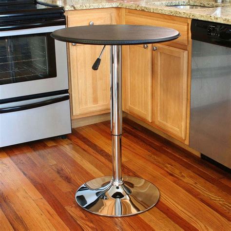 The dining table is where you will share food, conversations and laughter, particularly during holidays. AmeriHome Chrome Adjustable Pub/Bar Table-ATABLE - The ...