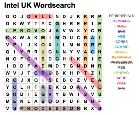 Intel Uk On Twitter Heres The Completed Word Search How Many Did