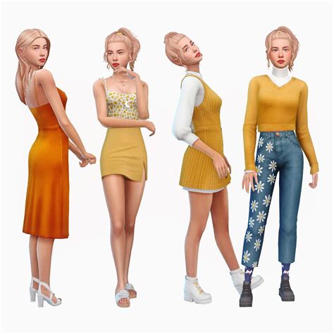 Lookbook 1 Sims 4 Dresses Sims 4 Sims 4 Clothing
