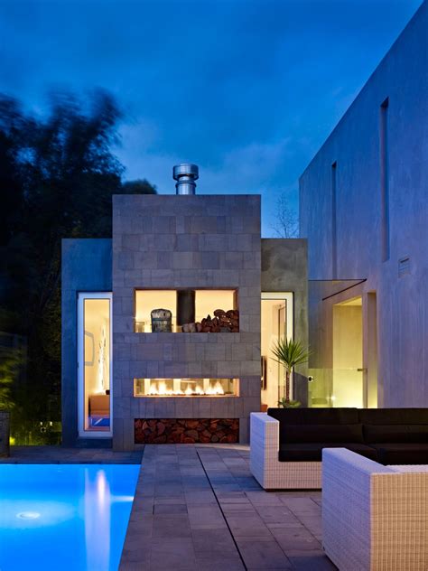 Most outdoor fireplaces are built in a rectangular shape, but they can be designed in various shapes including square, round and oval. Indoor-Outdoor Fireplace Ideas and Options | HGTV