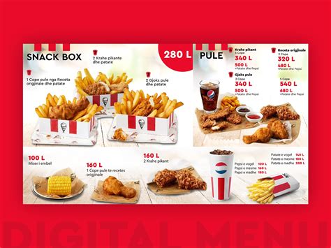 Select and order from the kfc online sharing menu for delivery and pick up today.finger lickin' good! KFC MENU by Priest on Dribbble