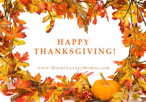 Happy Thanksgiving 2015 Miami Luxury Homes