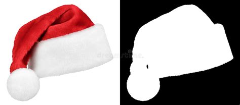 Set Of Santa Claus Red Hats Stock Photo Image Of Background