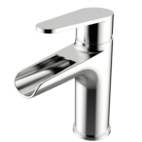 Brushed nickel finish prevents it from corrosion and rust. Y Decor Luxurious Single Hole 1-Handle Lavatory faucet in ...