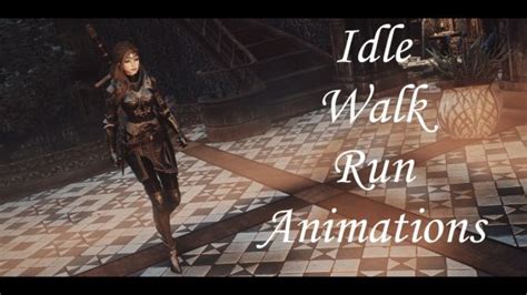 Leviathan Animations Female Idle Walk And Run モーション Skyrim Special