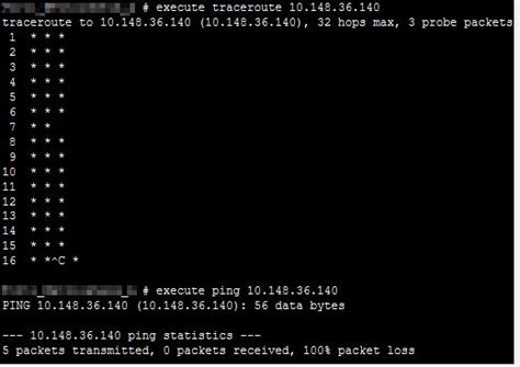 Ping From Fortigate Doesnt Work Fortinet Community