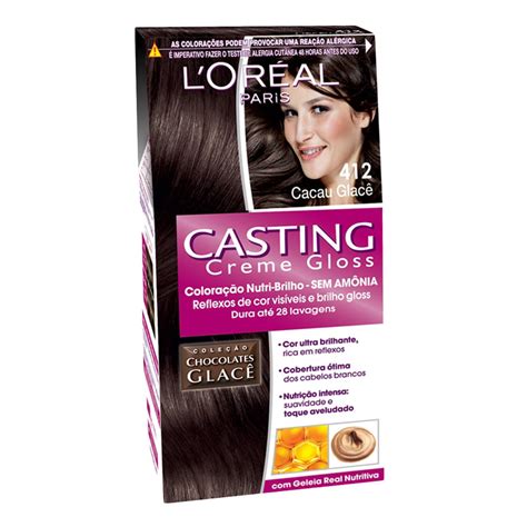 Scopri la colorazione casting creme gloss 535 chocolate: Tintura Creme Casting Creme Gloss L'oréal Cacau Glacê 412 ...