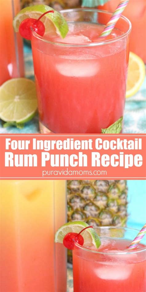 Three Fruit Juices And Clear Rum Make This Easy Tropical Rum Punch