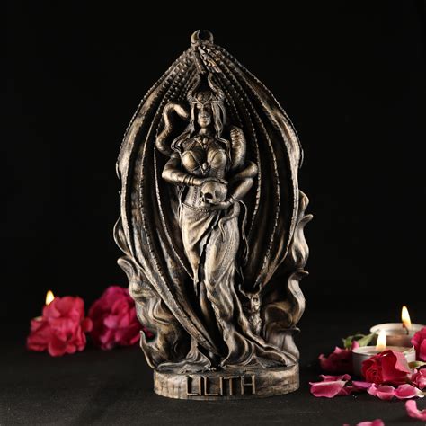 Lilith Goddess Statue Lilith Statue Inanna Witches Decor Etsy Uk