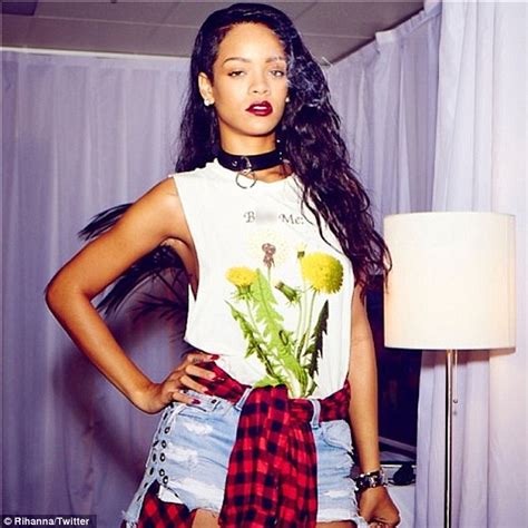 Rihanna Plays Tease In Flowery T Shirt With Not So Sweet Message