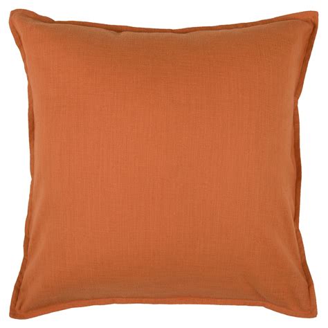 Rizzy Home Solid Cotton Decorative Throw Pillow 20 X 20 Orange