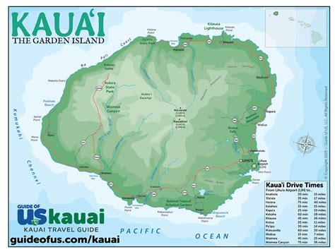 Printable Map Of Kauai - Customize and Print