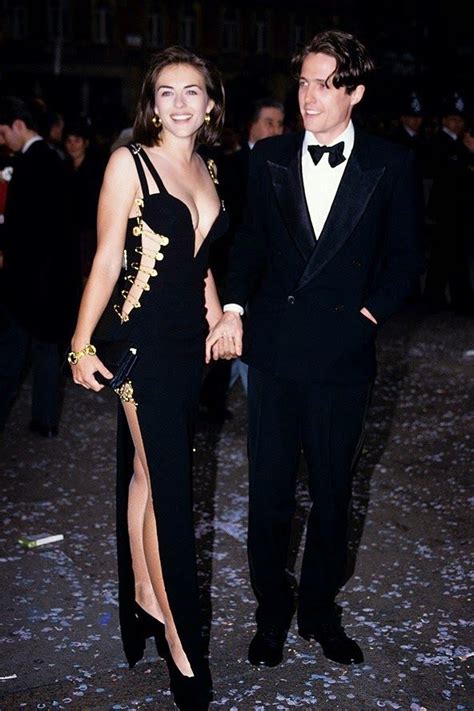 Elizabeth Hurley In The Iconic Versace Safety Pin Dress