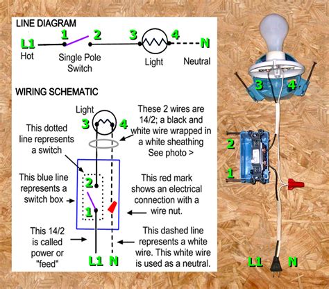 Light Switch Single Pole Wiring Schematic