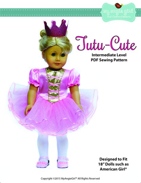 Ruffled Nightgown For 18 Dolls Pdf Sewing Pattern — Myangiegirl Doll Clothes And Sewing Patterns