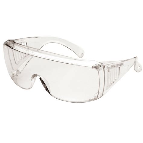 Safety Goggles Over Glasses Lab Work Eyewear Wide Protective Clear Z87 Uv 2 Pcs