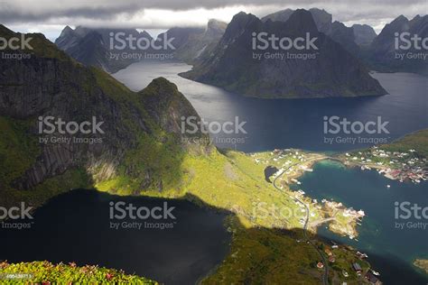 Aerial View Of Norwegian Fjords Stock Photo Download Image Now