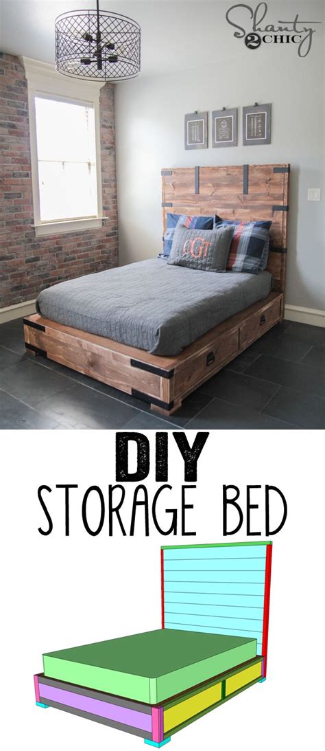 Now that the headboard is assembled, it was time to move to the footboard. DIY Full or Queen Size Storage Bed | Woodworking plans ...