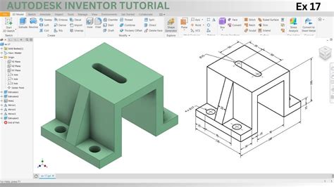 Autodesk Inventor 3d Modeling Tutorial Ex 17 Step By Step Guide To 3d
