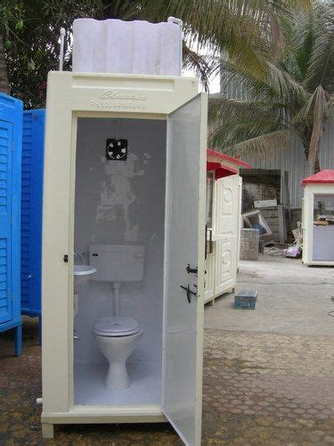 White FRP Portable Toilet - Easily Assembled - Rs. 41300 | Portable