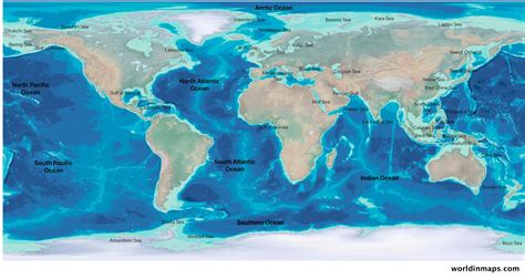 World Oceans Map World In Maps