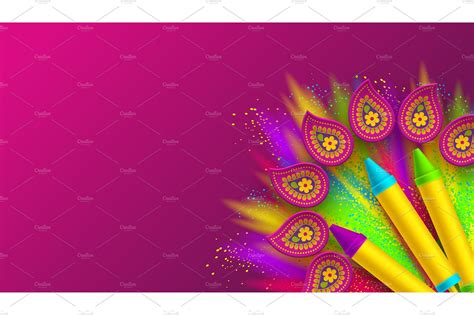 Happy Holi Colorful Design For Custom Designed Graphic Objects