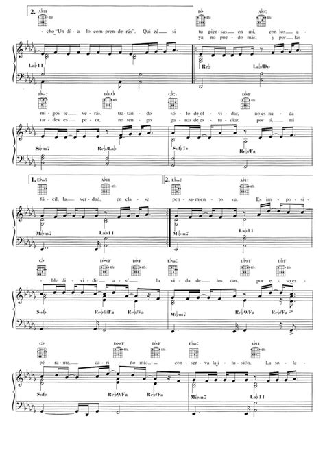 Laura Pausini La Solitudine Piano Sheet Music Easy Sheet Music