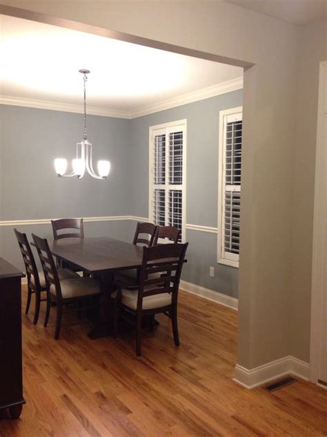 Like i said not identical but. Boothbay Gray (Benjamin moore) for the dining room and Accessible Beige (Sherwin williams) for ...
