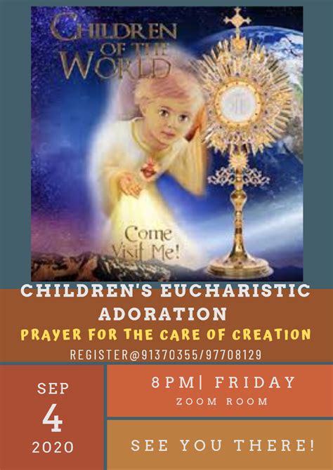 Childrens Eucharistic Adoration Prayer For The Care Of Creation