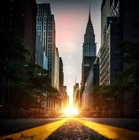 Las Mejores Imágenes Del Manhattanhenge Cuando El Sol Se Alinea Con