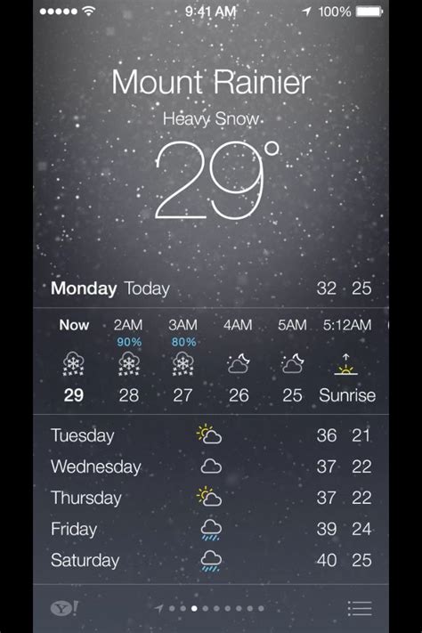 Weather: IOS 7 has brought some really cool features to the Weather app