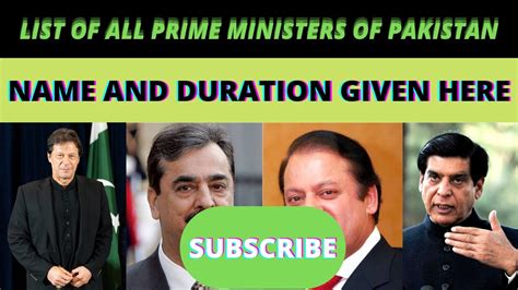 prime ministers of pakistan all pakistan prime ministers list from 1947 to 2022 youtube