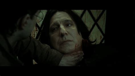 Harry Potter And The Deathly Hallows Part 2 Snapes Death Scene Youtube