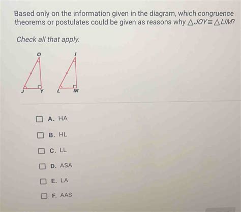 Solved Based Only On The Information Given In The Diagram Which