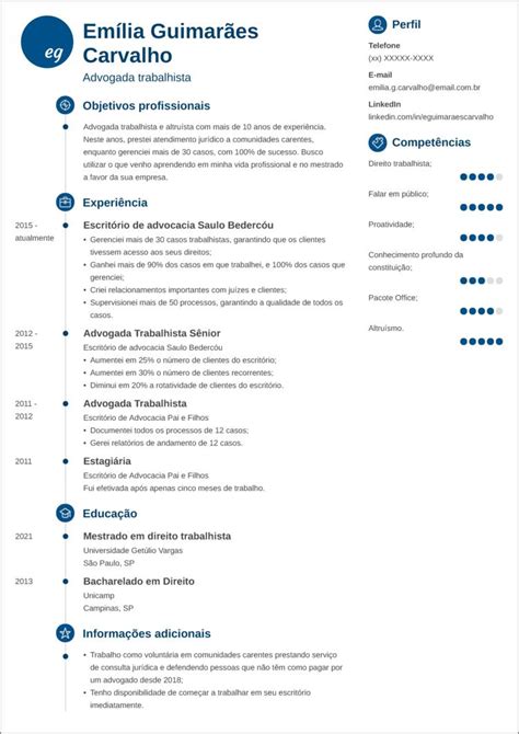 Curriculo Vite Em Português Portugues Curriculum Vitae Modelo Simples