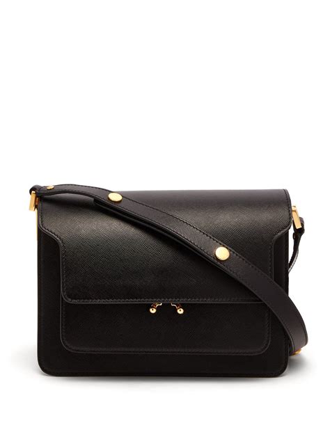 Trunk medium saffiano leather bag | Marni | MATCHESFASHION.COM US | Saffiano leather, Leather ...